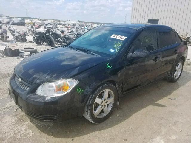 1G1AF5F53A7221886 - 2010 CHEVROLET COBALT 2LT BLACK photo 2