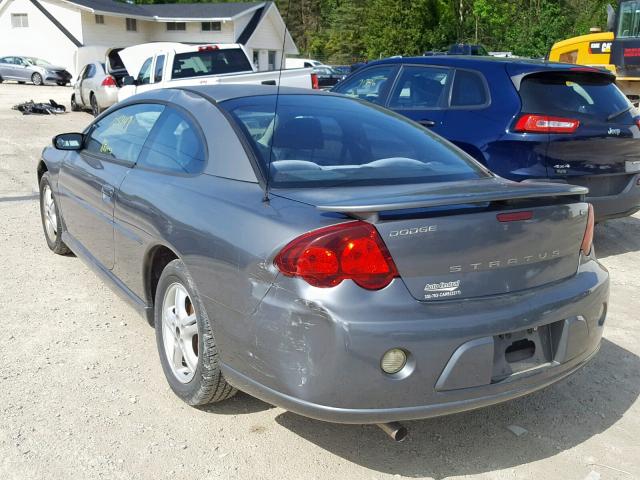 4B3AG42G33E148538 - 2003 DODGE STRATUS SE GRAY photo 3