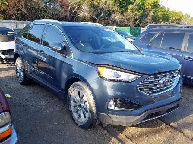 2FMPK3K91KBB73965 - 2019 FORD EDGE TITAN BLUE photo 1