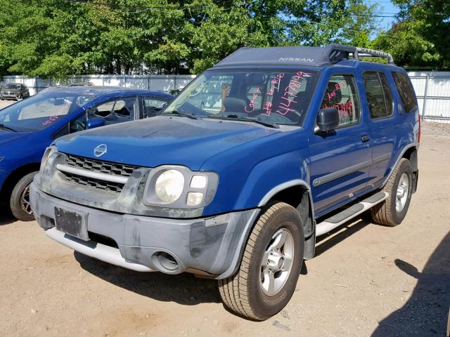 5N1ED28Y64C674878 - 2004 NISSAN XTERRA XE BLUE photo 2