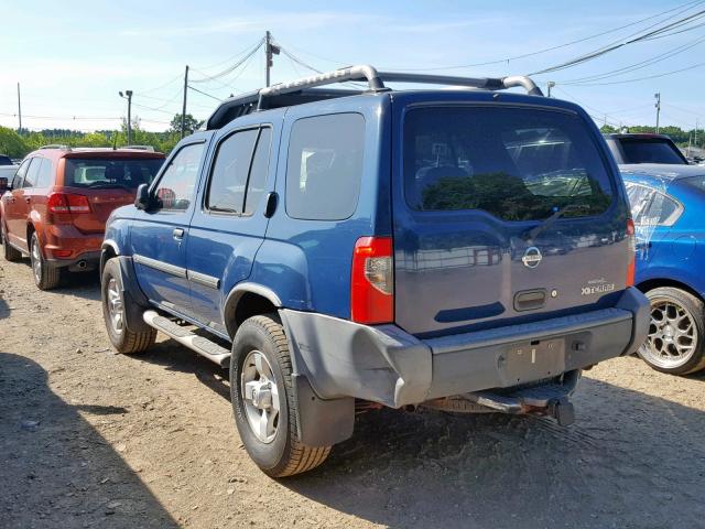 5N1ED28Y64C674878 - 2004 NISSAN XTERRA XE BLUE photo 3