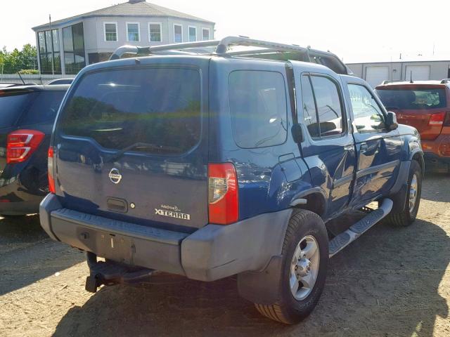 5N1ED28Y64C674878 - 2004 NISSAN XTERRA XE BLUE photo 4