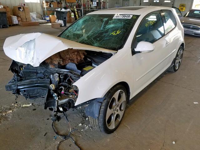 WVWFV71K16W151360 - 2006 VOLKSWAGEN NEW GTI WHITE photo 2