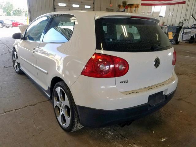 WVWFV71K16W151360 - 2006 VOLKSWAGEN NEW GTI WHITE photo 3