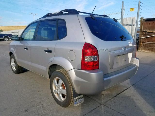 KM8JM72B65U221257 - 2005 HYUNDAI TUCSON GL SILVER photo 3