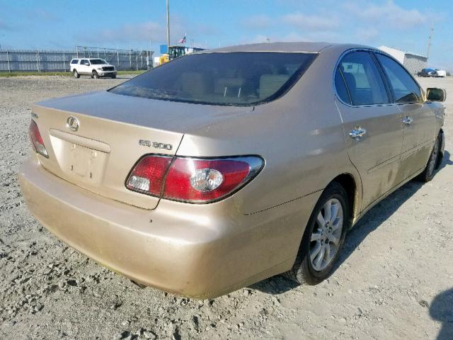 JTHBF30G025007962 - 2002 LEXUS ES 300 GOLD photo 4