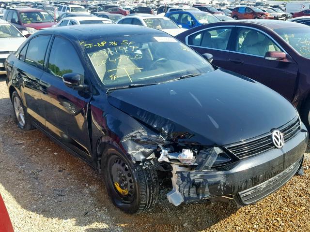 3VWLL7AJ7CM381364 - 2012 VOLKSWAGEN JETTA TDI BLACK photo 1