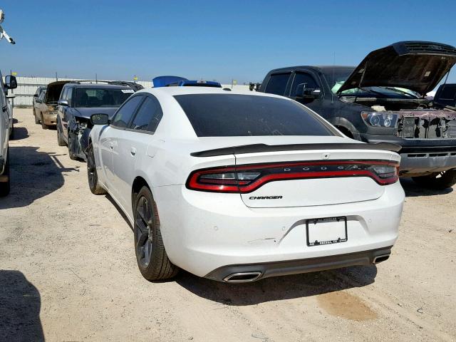 2C3CDXBG6KH615434 - 2019 DODGE CHARGER SX WHITE photo 3