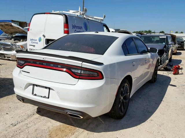 2C3CDXBG6KH615434 - 2019 DODGE CHARGER SX WHITE photo 4