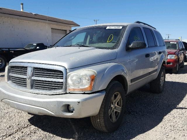 1D4HB48N56F139439 - 2006 DODGE DURANGO SL SILVER photo 2