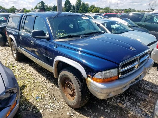 1B7HG48NX2S584999 - 2002 DODGE DAKOTA QUA BLUE photo 1