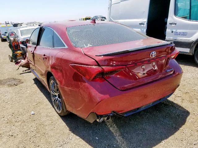 4T1BZ1FB1KU026174 - 2019 TOYOTA AVALON XLE BURGUNDY photo 3