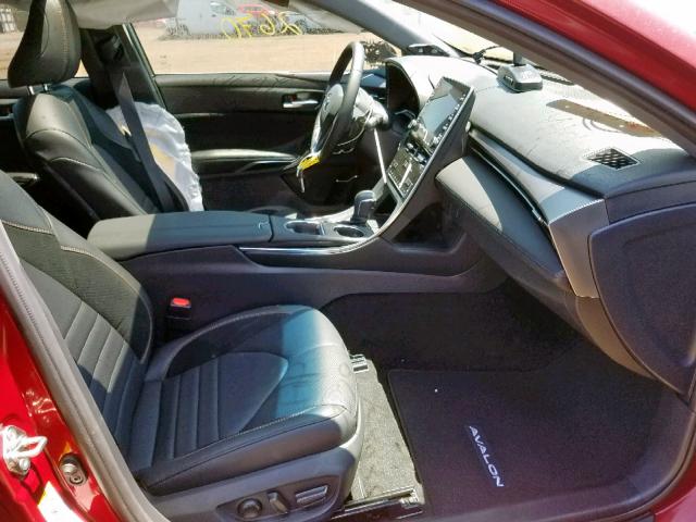 4T1BZ1FB1KU026174 - 2019 TOYOTA AVALON XLE BURGUNDY photo 5