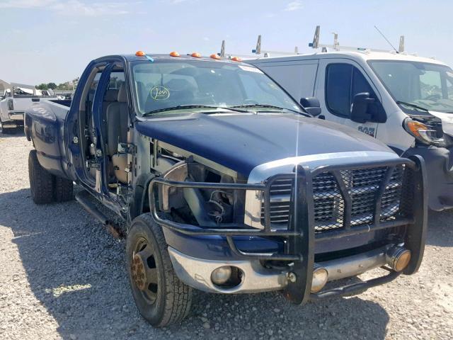 3D7MX48A28G176028 - 2008 DODGE RAM 3500 S BLUE photo 1