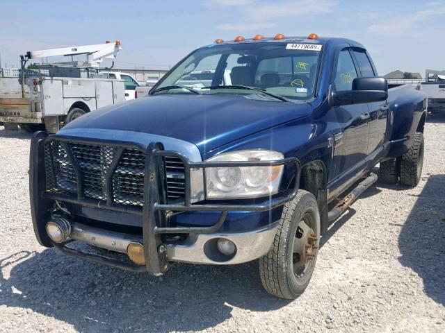 3D7MX48A28G176028 - 2008 DODGE RAM 3500 S BLUE photo 2