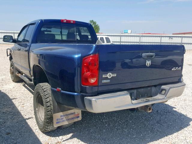 3D7MX48A28G176028 - 2008 DODGE RAM 3500 S BLUE photo 3