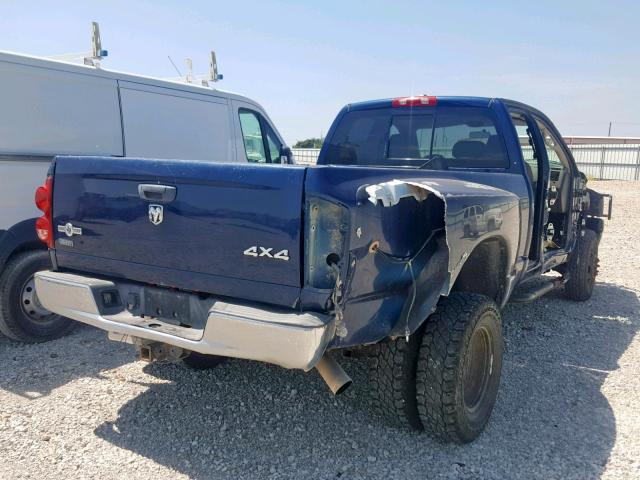 3D7MX48A28G176028 - 2008 DODGE RAM 3500 S BLUE photo 4