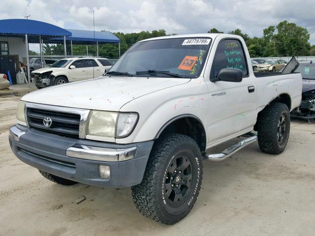 4TANM92N3XZ547482 - 1999 TOYOTA TACOMA PRE WHITE photo 2