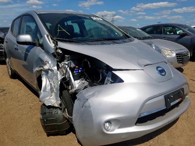 1N4AZ0CP3GC302299 - 2016 NISSAN LEAF S SILVER photo 1