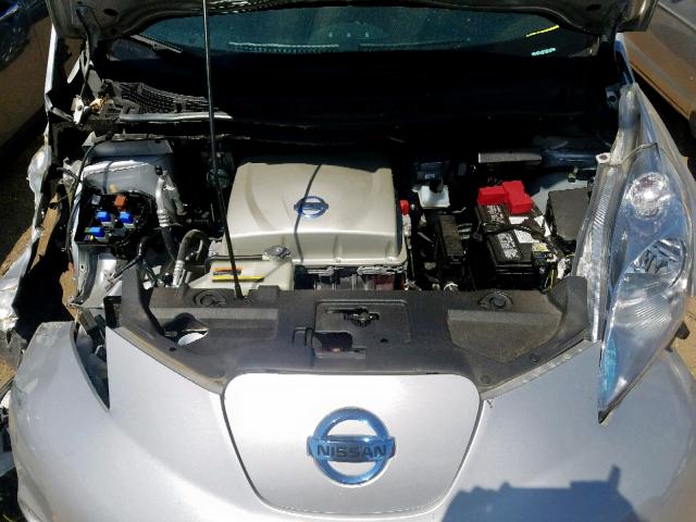 1N4AZ0CP3GC302299 - 2016 NISSAN LEAF S SILVER photo 7