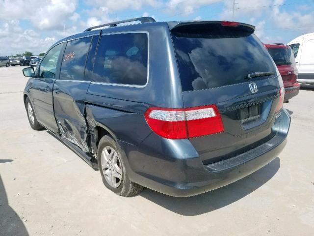 5FNRL38665B424347 - 2005 HONDA ODYSSEY EX GREEN photo 3