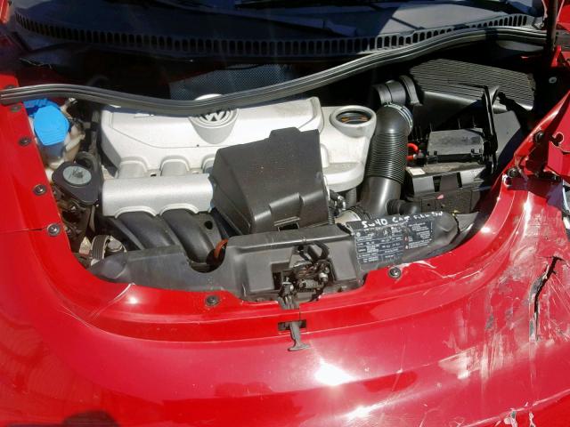 3VWRW3AG3AM017941 - 2010 VOLKSWAGEN NEW BEETLE წითელი ფოტო 7