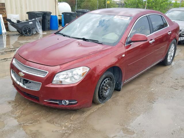 1G1ZK57768F172262 - 2008 CHEVROLET MALIBU LTZ მუქწითელი ფოტო 2