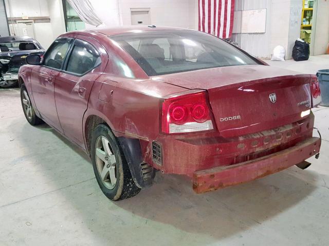 2B3KA33V99H585539 - 2009 DODGE CHARGER SX MAROON photo 3