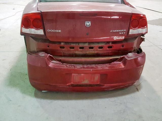 2B3KA33V99H585539 - 2009 DODGE CHARGER SX MAROON photo 9