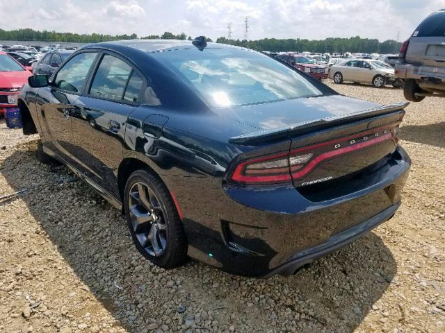 2C3CDXHG7KH597131 - 2019 DODGE CHARGER GT BLACK photo 3