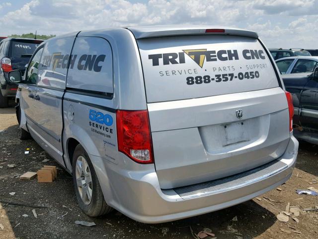 2C4JDGAG3CR261274 - 2012 DODGE RAM VAN SILVER photo 3