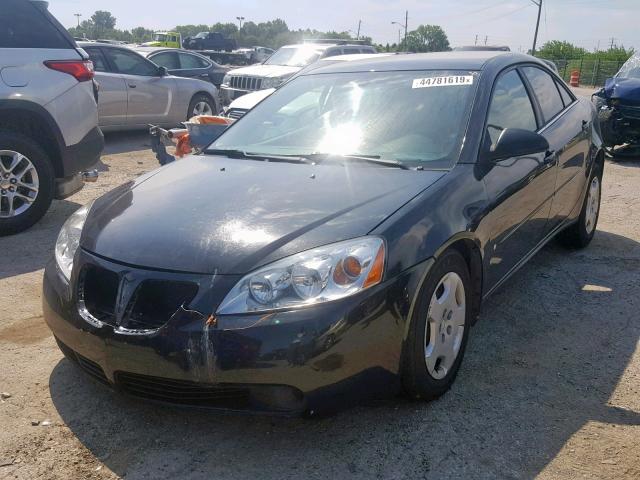 1G2ZF55B764279322 - 2006 PONTIAC G6 SE BLACK photo 2