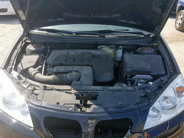 1G2ZF55B764279322 - 2006 PONTIAC G6 SE BLACK photo 7