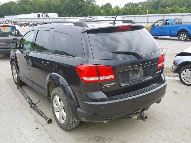 3D4PH1FG9BT507151 - 2011 DODGE JOURNEY MA BLACK photo 3