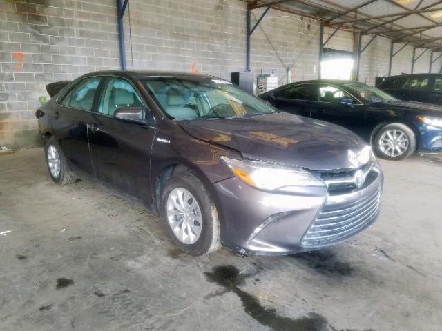 4T1BD1FK3FU163332 - 2015 TOYOTA CAMRY HYBR GRAY photo 1