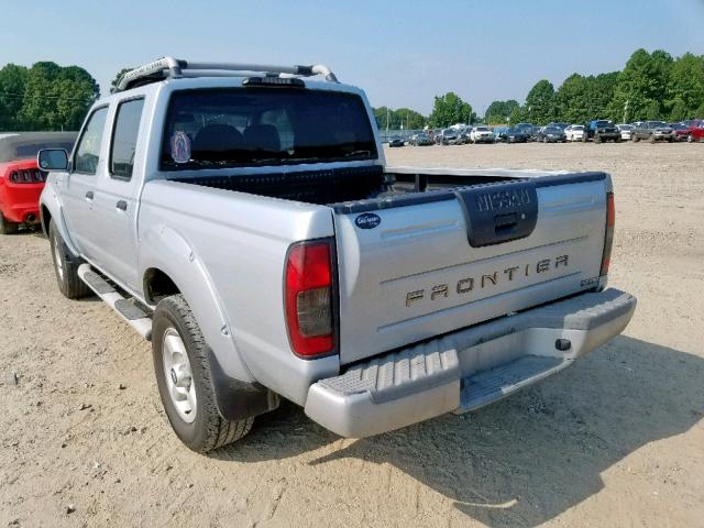 1N6ED27T21C324330 - 2001 NISSAN FRONTIER C GRAY photo 3