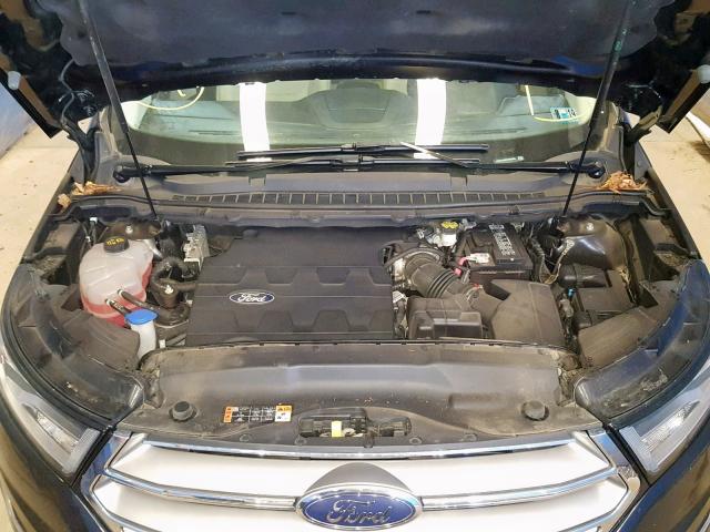 2FMTK4K86FBB53583 - 2015 FORD EDGE TITAN BLACK photo 7