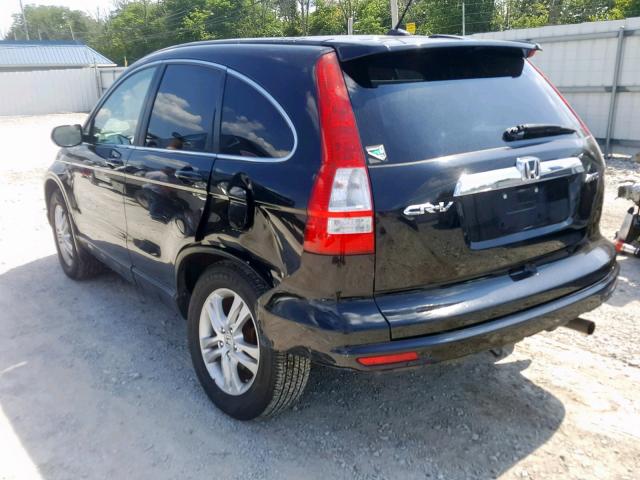 5J6RE4H78BL035091 - 2011 HONDA CR-V EXL BLACK photo 3