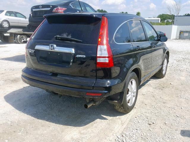 5J6RE4H78BL035091 - 2011 HONDA CR-V EXL BLACK photo 4