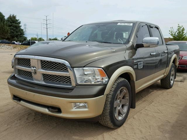 1C6RD7PT9CS327775 - 2012 DODGE RAM 1500 L GREEN photo 2