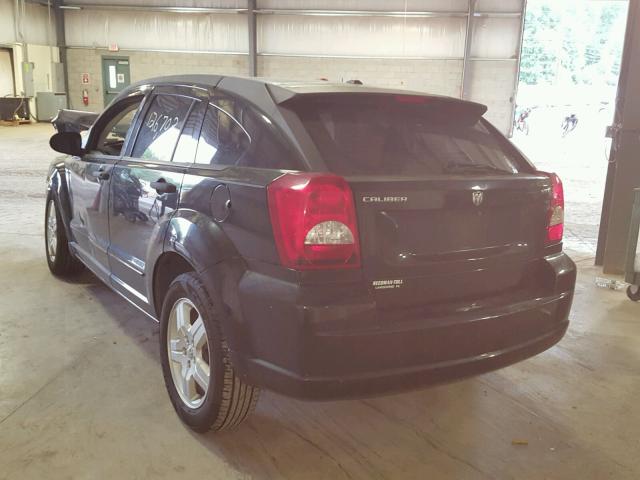 1B3HB48C78D667530 - 2008 DODGE CALIBER SX BLACK photo 3