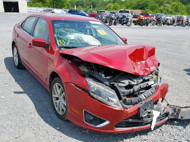 3FAHP0JG8AR144672 - 2010 FORD FUSION SEL RED photo 1