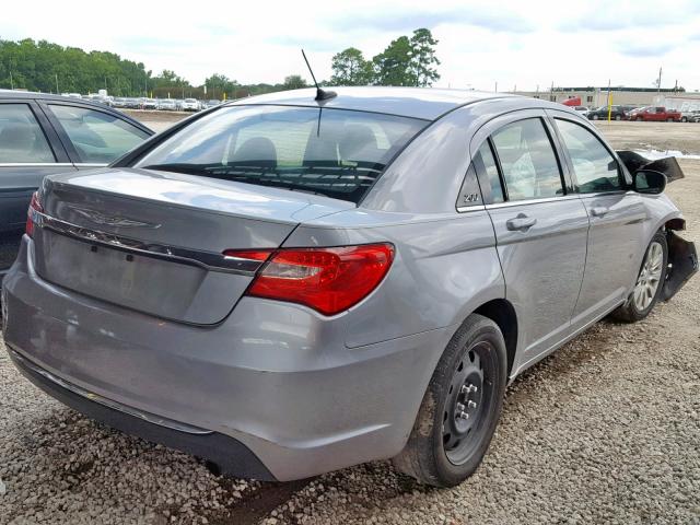 1C3CCBAB0EN146526 - 2014 CHRYSLER 200 LX GRAY photo 4