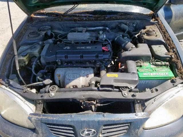 KMHJF25F3XU821426 - 1999 HYUNDAI ELANTRA BA BLUE photo 7