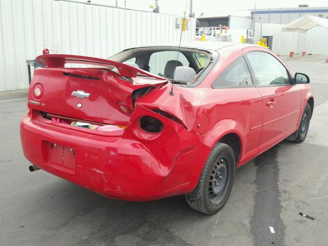 1G1AL18F487221882 - 2008 CHEVROLET COBALT LT RED photo 4