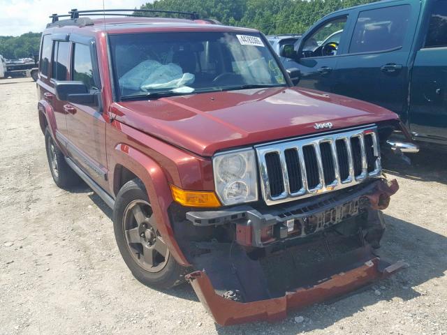 1J8HG48K58C230471 - 2008 JEEP COMMANDER MAROON photo 1