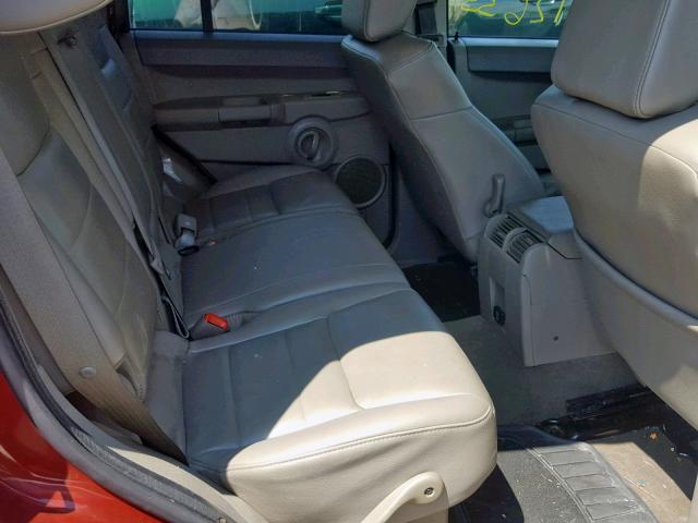 1J8HG48K58C230471 - 2008 JEEP COMMANDER MAROON photo 6