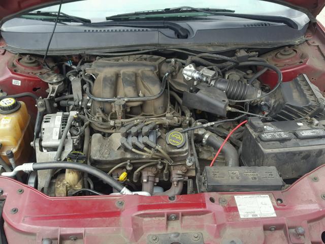 1FAFP56U06A237996 - 2006 FORD TAURUS SEL BURGUNDY photo 7