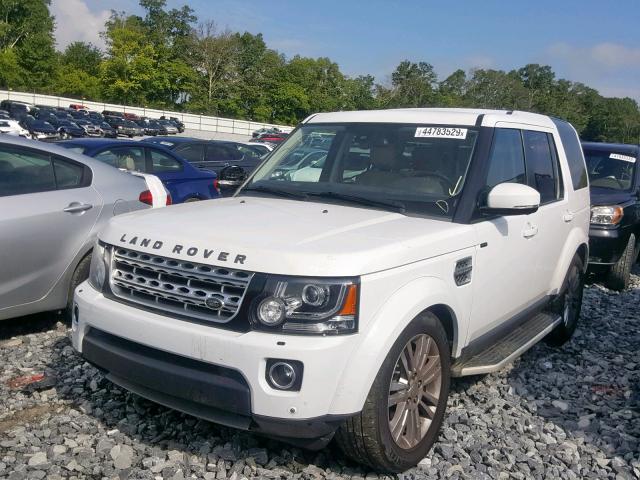 SALAK2V61GA785777 - 2016 LAND ROVER LR4 HSE LU WHITE photo 2