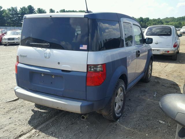 5J6YH28615L020435 - 2005 HONDA ELEMENT EX SILVER photo 4